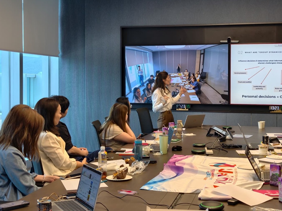 Ceicia trainer leading a corporate Presilience and risk management workshop for employees in Hong Kong